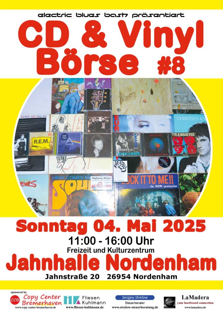 Plakat der CD und Schallplattenbörse Nummer 8